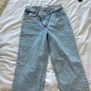 Asymmetric abercombie jeans